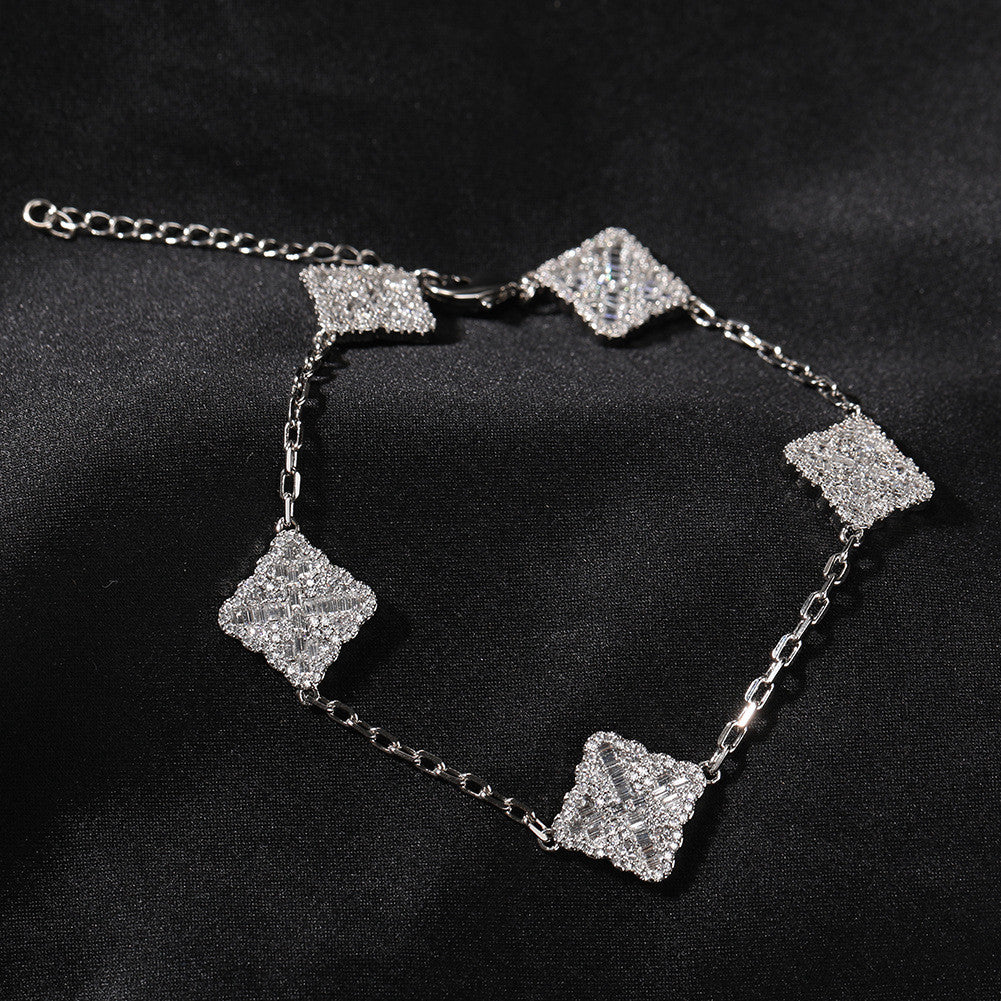 Bracelet homard quatre feuille