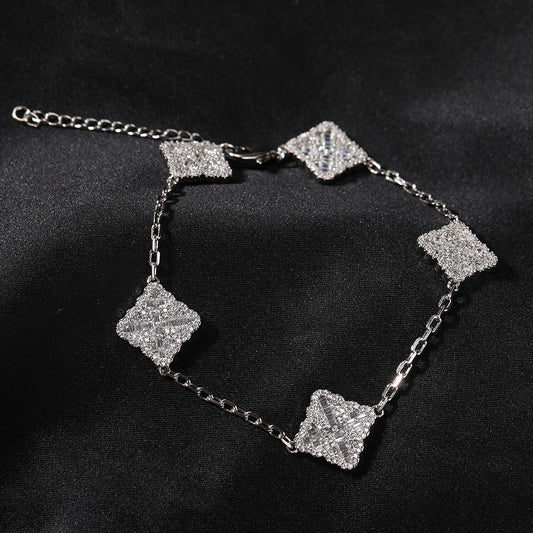 Bracelet homard quatre feuille